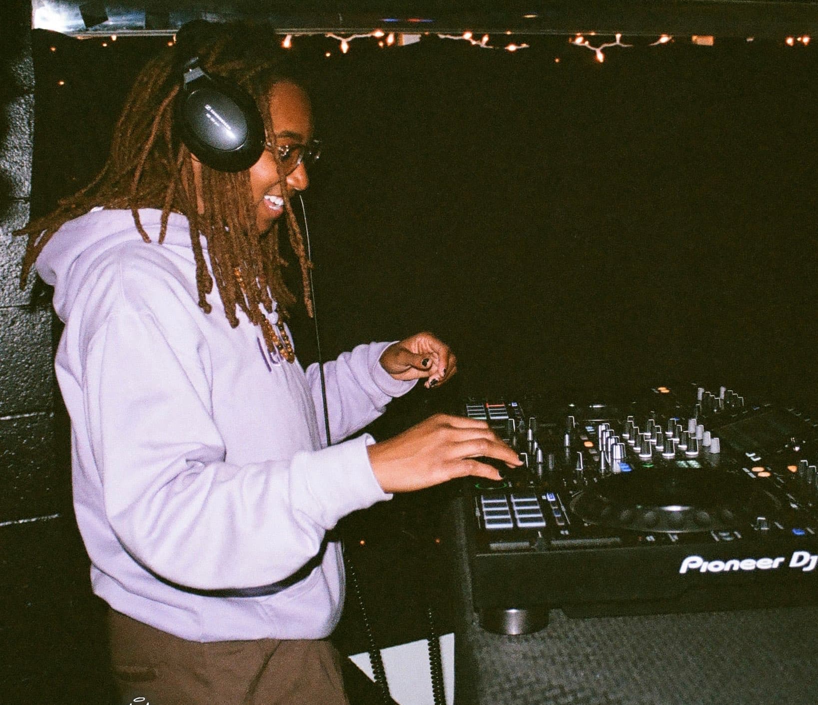 DJ B.A.E. on the decks